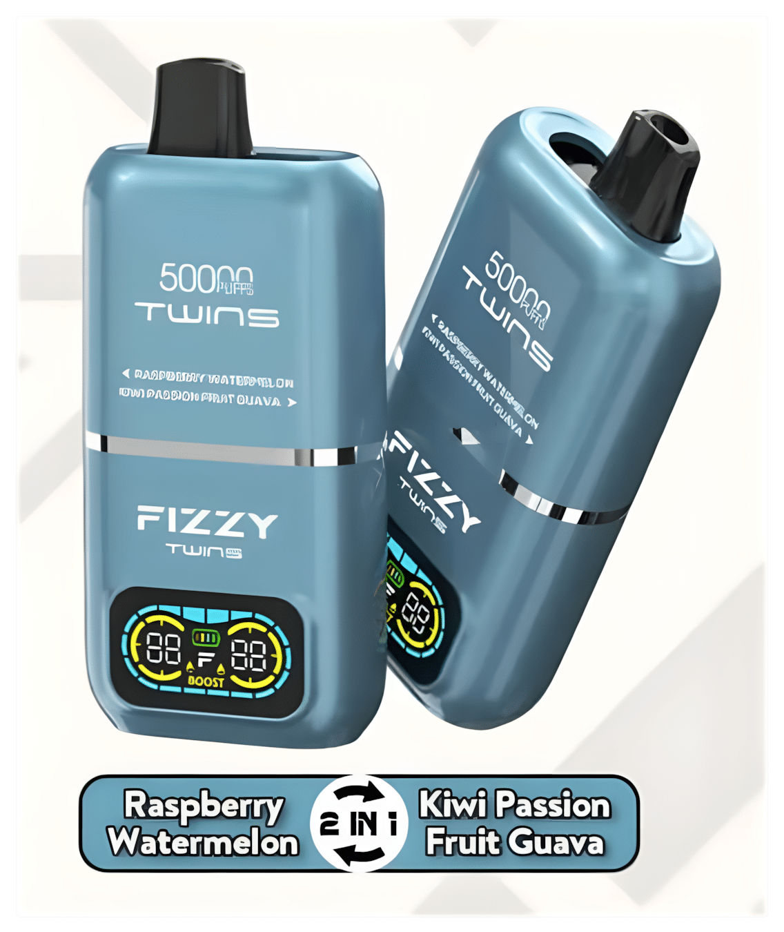 FIZZY TWINS 50000 DWUSMAKOWE,50000 Puffs