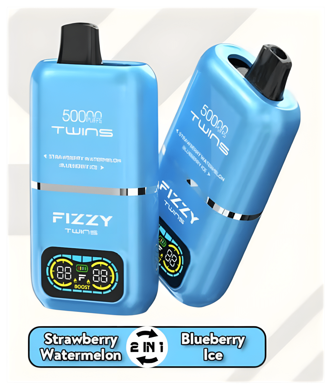 FIZZY TWINS 50000 DWUSMAKOWE,50000 Puffs