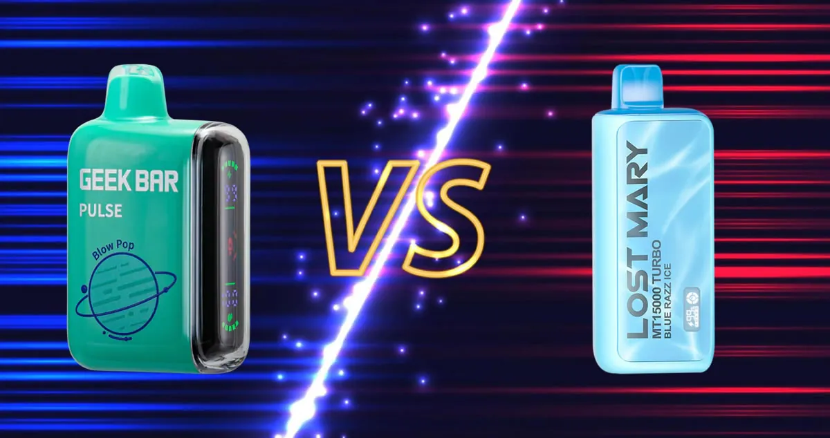 Comparison of Geek Bar and Lost Mary vapes