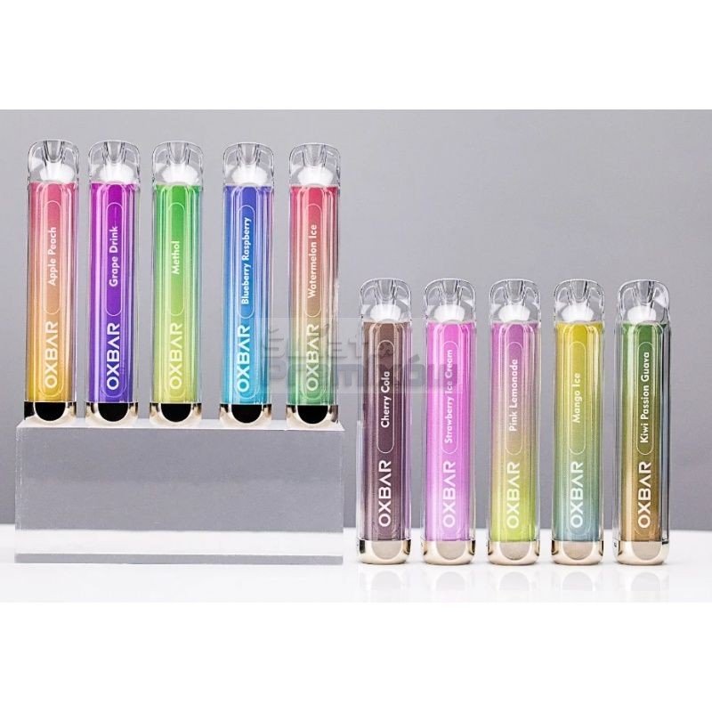 Variety of disposable e-cigarettes with different puff numbers