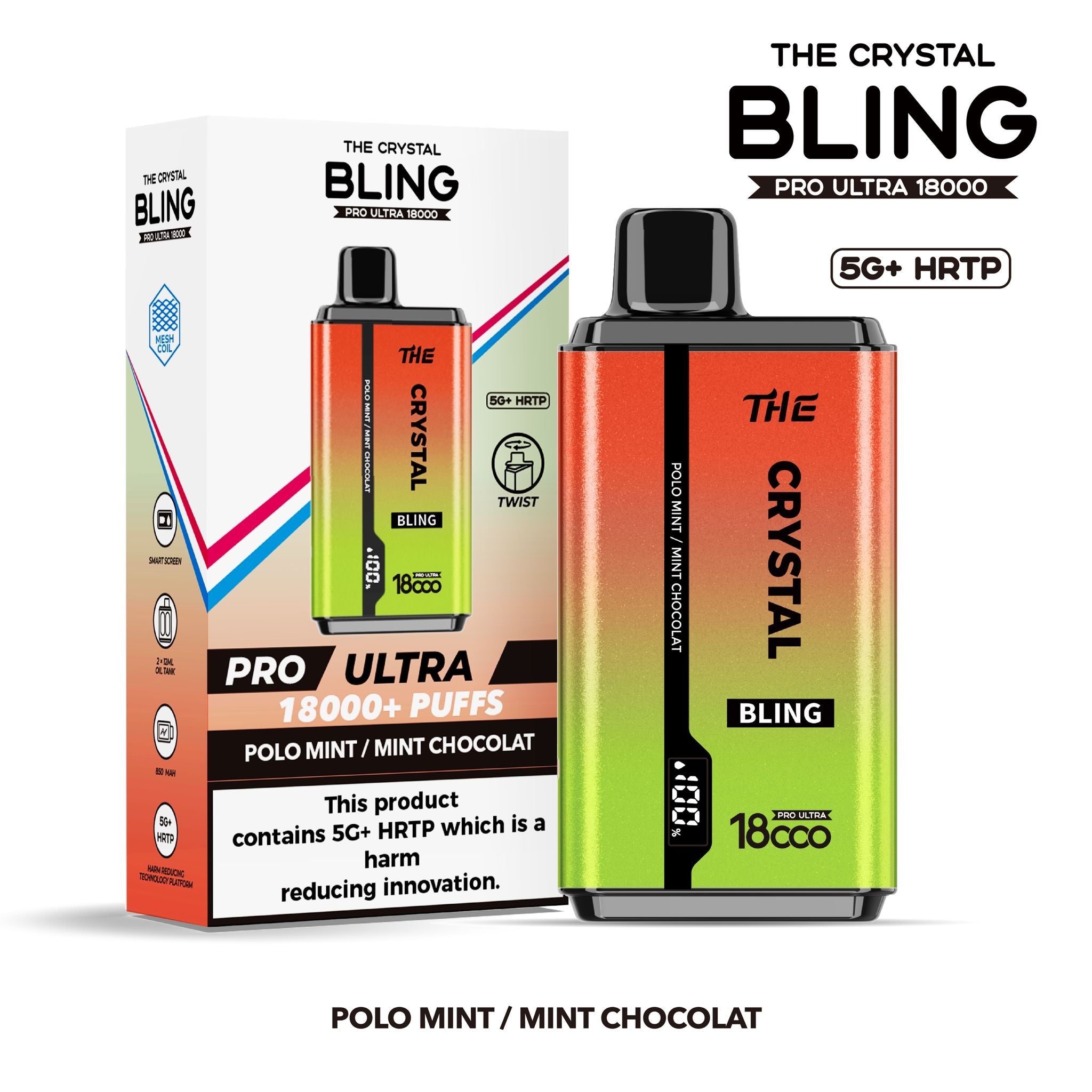 Crystal Bling vape with Polo Mint flavor