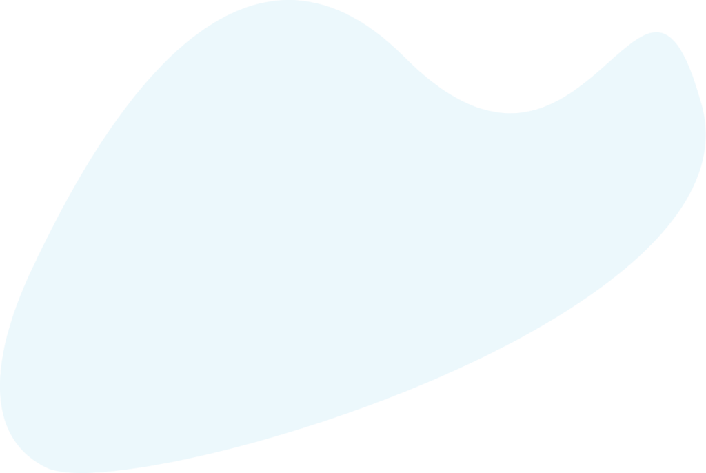 Abstract blue shape on a black background