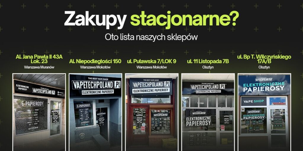 List of Vape Shop locations in Poland.