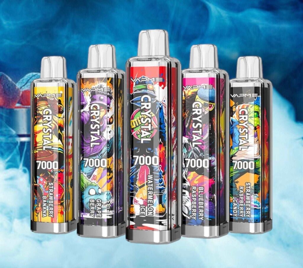 Variety of colorful vape pens displayed together