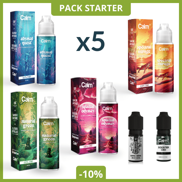 Five CBD vape flavors with discount promotion