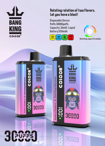 Ilustracja zalet e-papierosa Bang King 30000