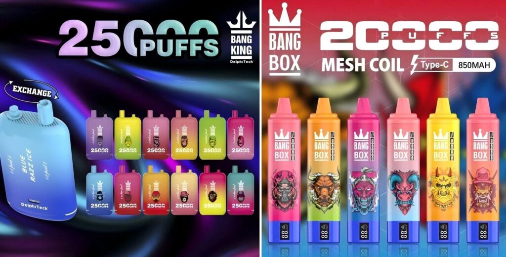 Bang King vs Bang Box,Bang King opinie,Bang Box recenzja,kingbang,e papierosy jednorazowe