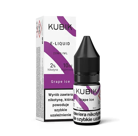 Zdjęcie etykiety e-liquidu z oznaczeniami mg/ml i %.