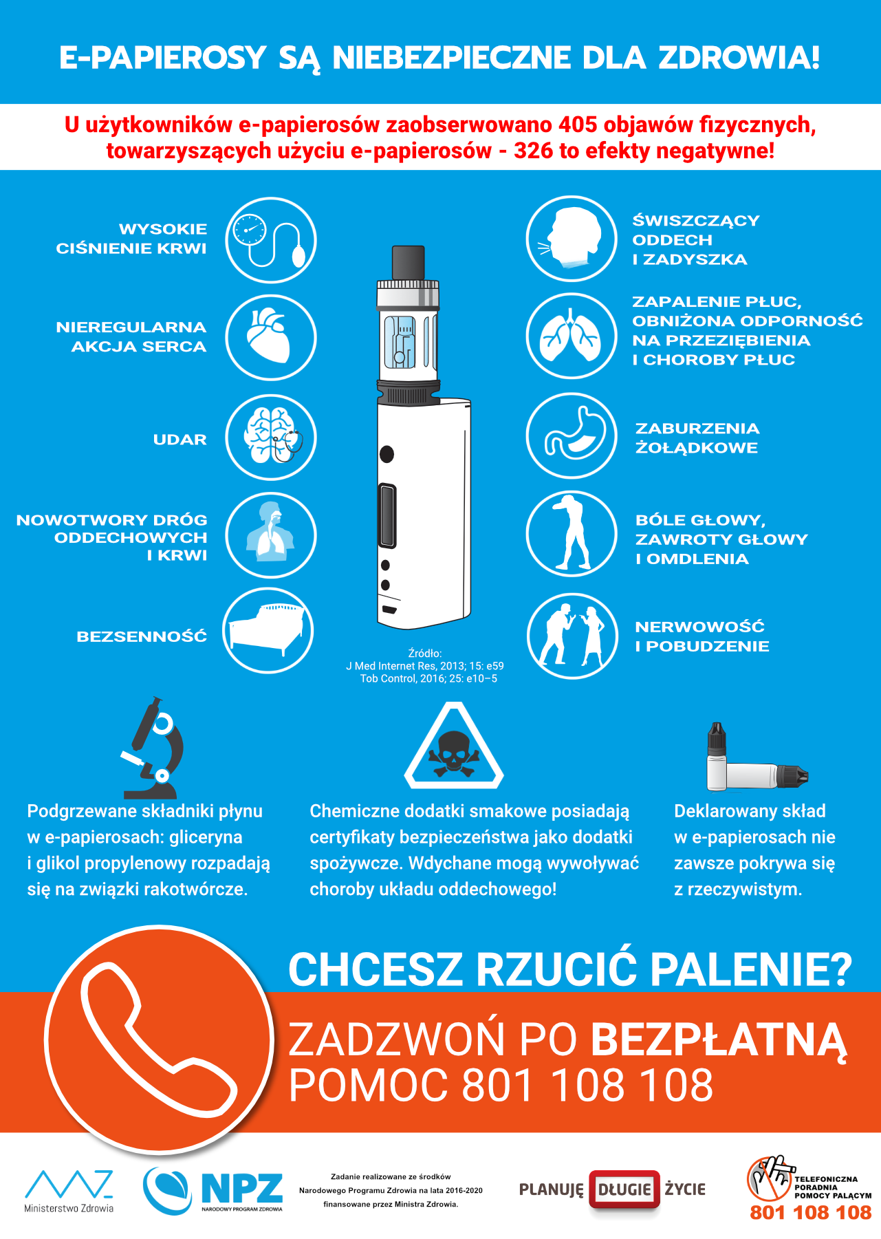 Rodzina (rodzice, dziecko) i zwierzak (pies/kot) w przytulnym domu, obok e-papierosa emitującego delikatną parę.