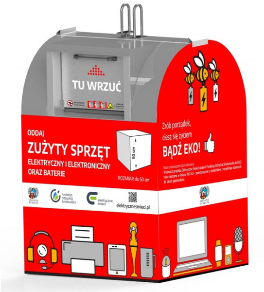Ilustracja przedstawiająca prawidłową utylizację e-papierosów.