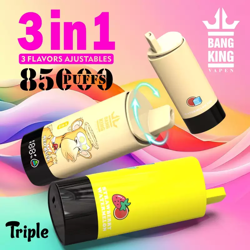 Ilustracja przedstawiająca trzy symbole reprezentujące trzy różne strategie sprzedaży sklepów vape.