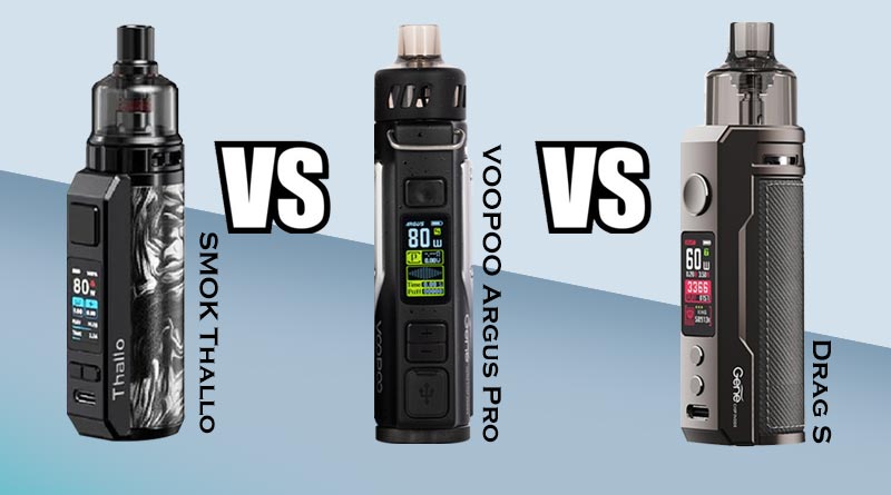 Voopoo Drag S,Voopoo Argus Pro,który Voopoo wybrać,porównanie e-papierosów,pod mody Voopoo