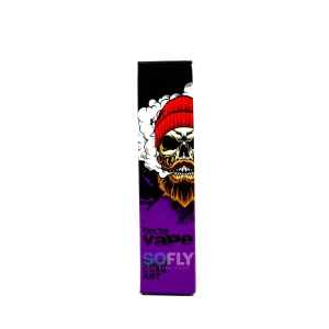 Osoba stojąca na rozdrożu, z wizualizacjami trzech sklepów vape w tle: potężnej fortecy iSmoking, sterylnej kliniki Doctor Vape i eleganckiego pałacu Sofly.
