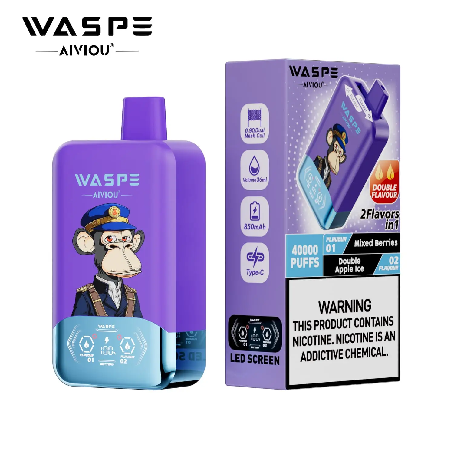 Dwa jednorazowe e-papierosy, Fumot Digital Box 20000 i Bang Blaze 40000, umieszczone obok siebie na blacie laboratoryjnym lub testowym, przygotowane do porównania.