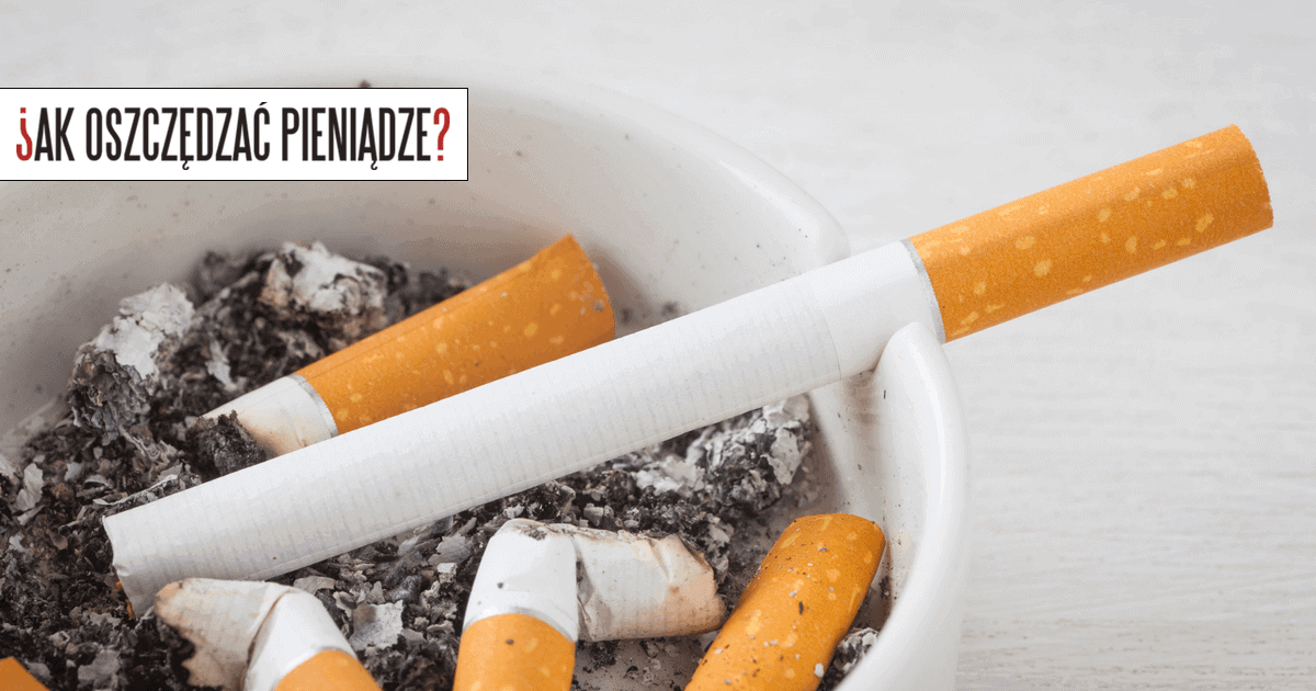 Porównanie kosztów rocznych papierosów i jednorazowych e-papierosów, z dymem i pieniędzmi w tle.