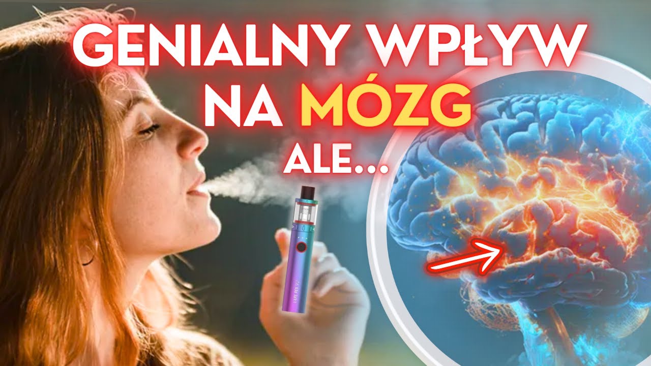Schematyczny mózg z elementami symbolizującymi