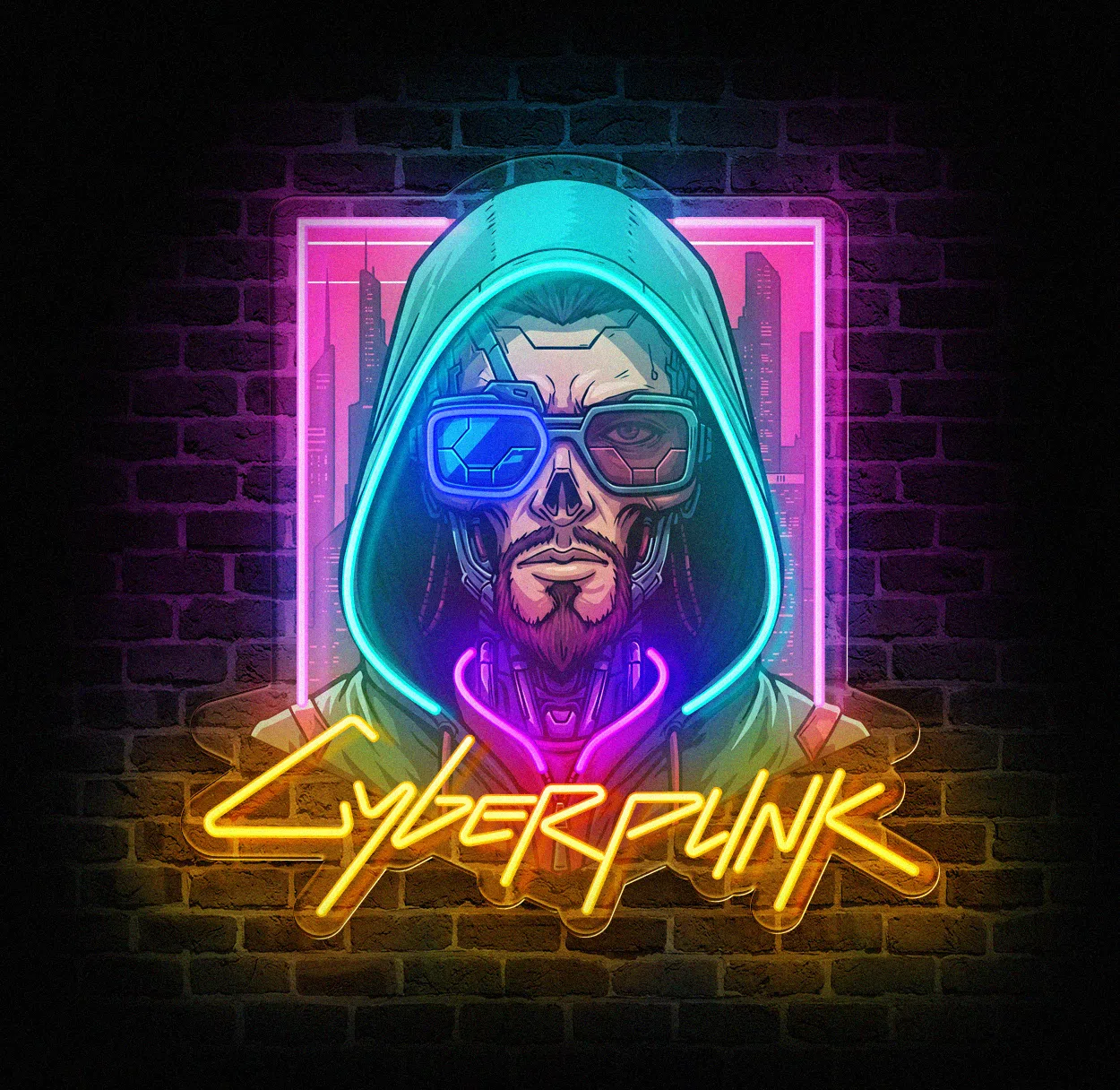 E-papieros HIFANCY o futurystycznym, cyberpunkowym wyglądzie, z neonowymi światłami i błyszczącymi elementami, leżący na tle miejskiego krajobrazu z przyszłości.