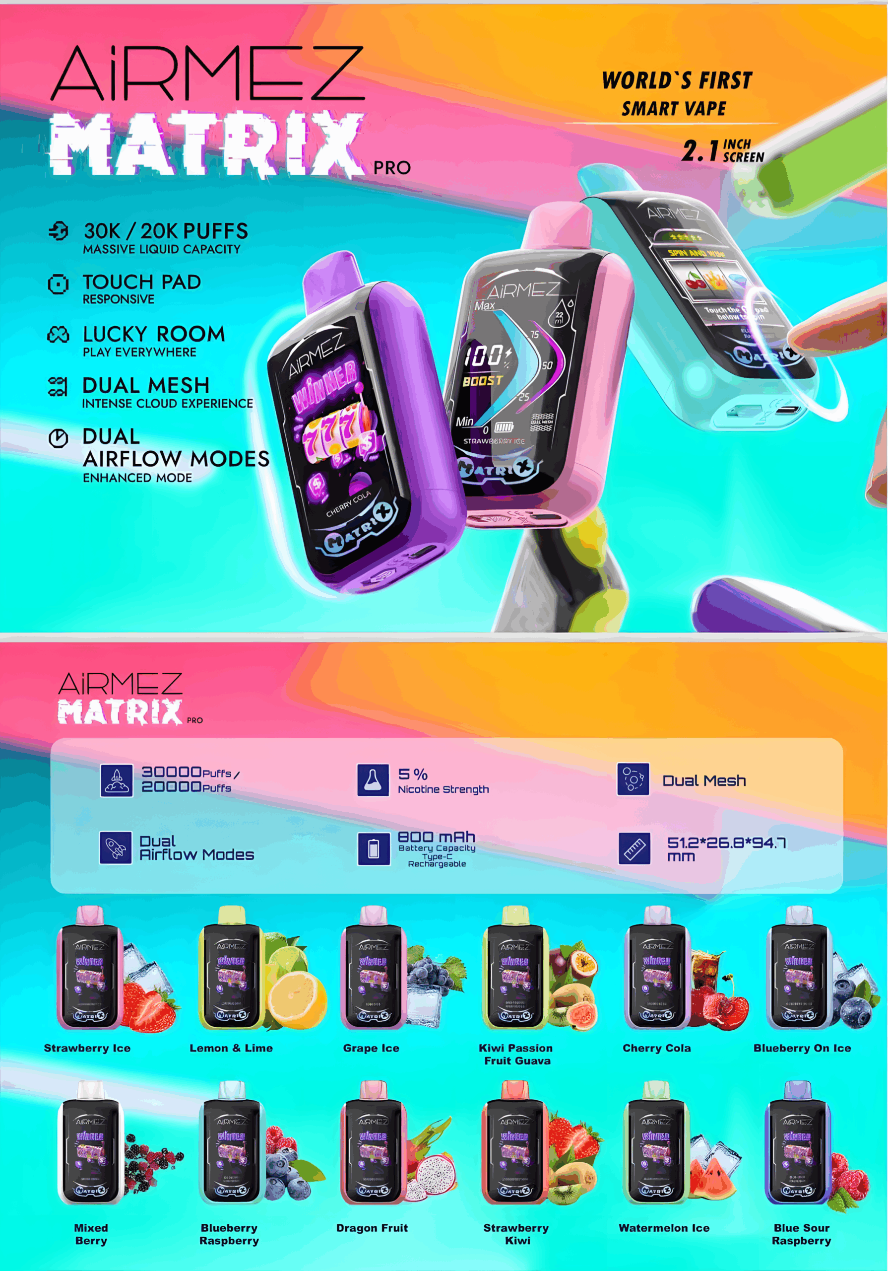 Airmez Matrix Pro 30000 Puffs