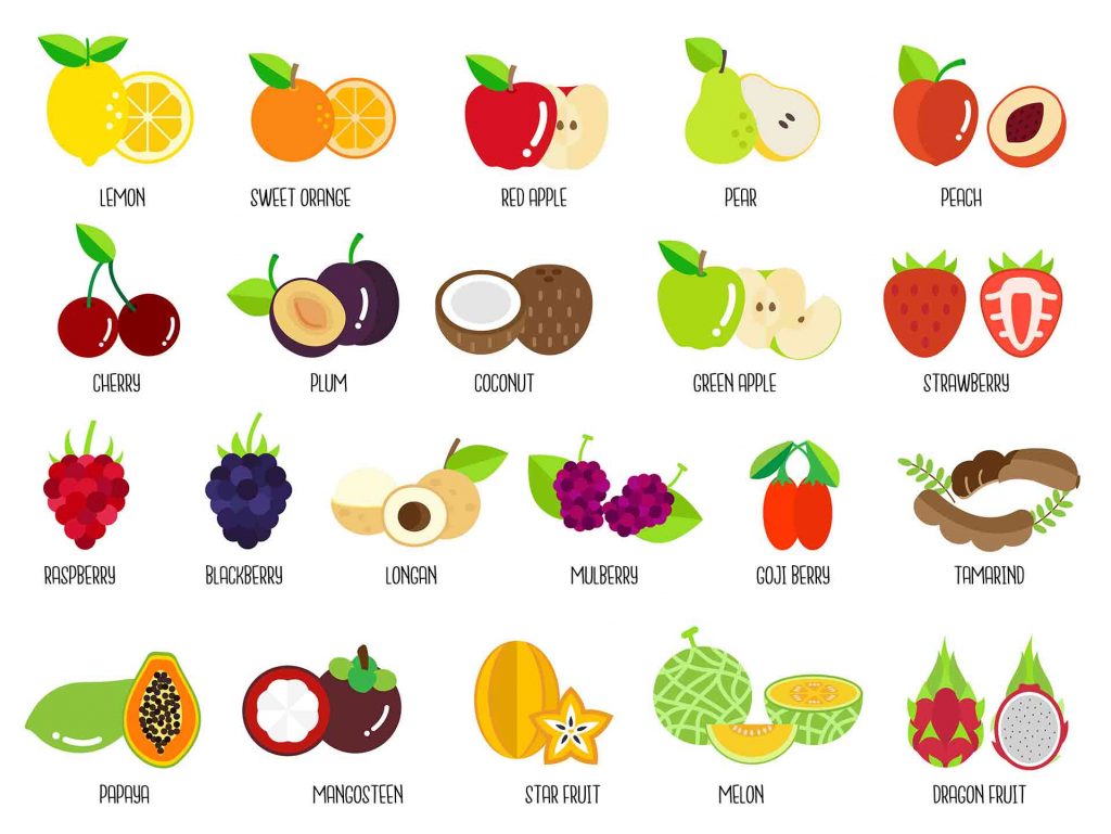 Kompozycja świeżych, tropikalnych owoców takich jak ananas, kiwi, marakuja, mango, symbolizująca test smaków vape.
