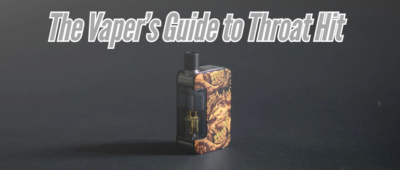mężczyzna wapujący jednorazówkę, silny e-papieros, jednorazówka mocny throat hit, twardy palacz vape - The Vapers Guide to Throat Hit - Essential Tips – Clutch Vape