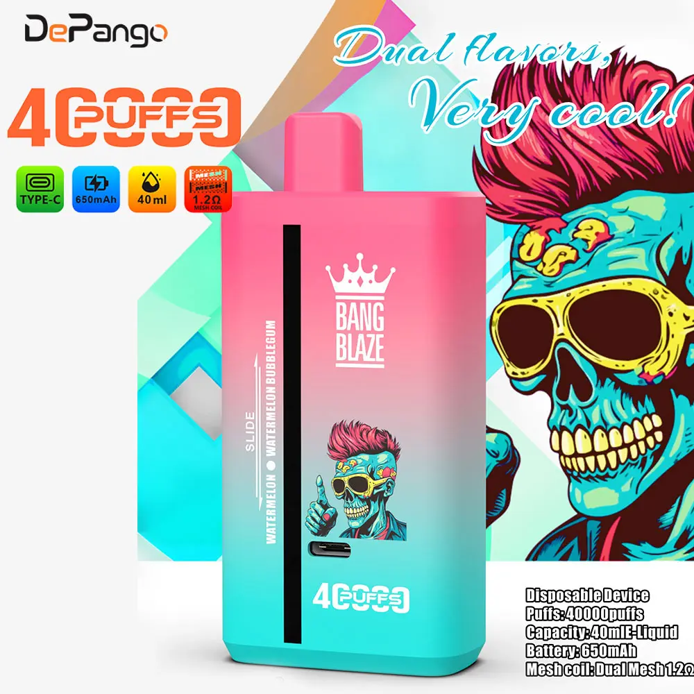 Bang Blaze 40000 Puffs e-papieros, wydajny vape Bang Blaze, jednorazówka dwa smaki - Custom Disposable Vape Bang Blaze 40000 Puffs Dual Flavors ...