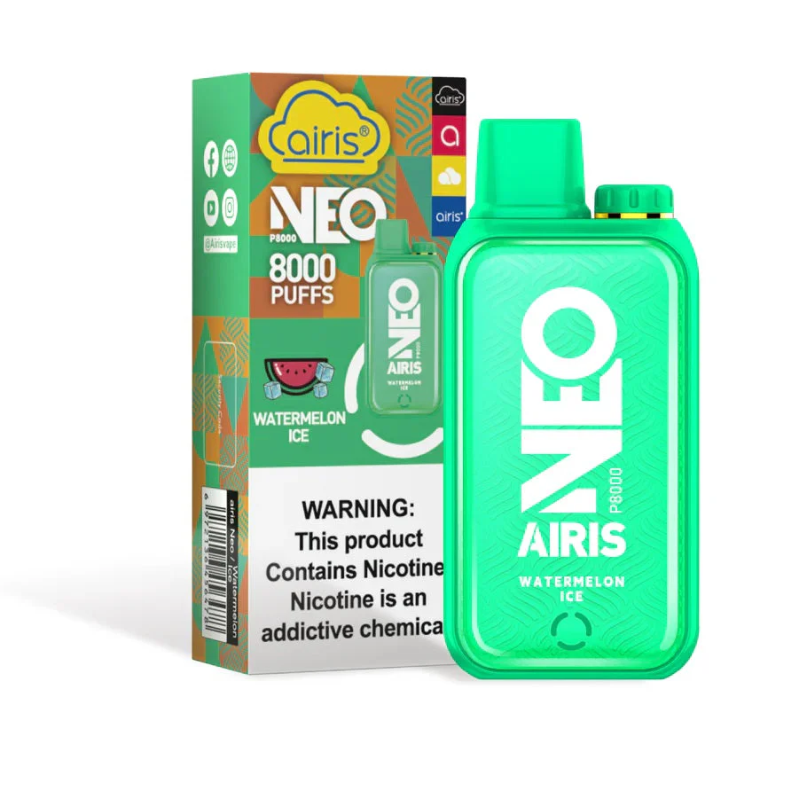 L8 Vape Watermelon Ice, 18 Vape jednorazowy e-papieros, klasyczny smak arbuza, mały e-papieros - Jednorazowy waporyzator Watermelon Ice | Vaping – Airis Neo P8000