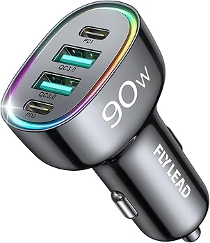 zakazane ładowarki e-papieros, niebezpieczne szybkie ładowarki vape, przekreślone ładowarki USB-C - 70 W papierosy Lżejsze USB C, 4 porty PD35W i QC3.0 Super Szybka ...