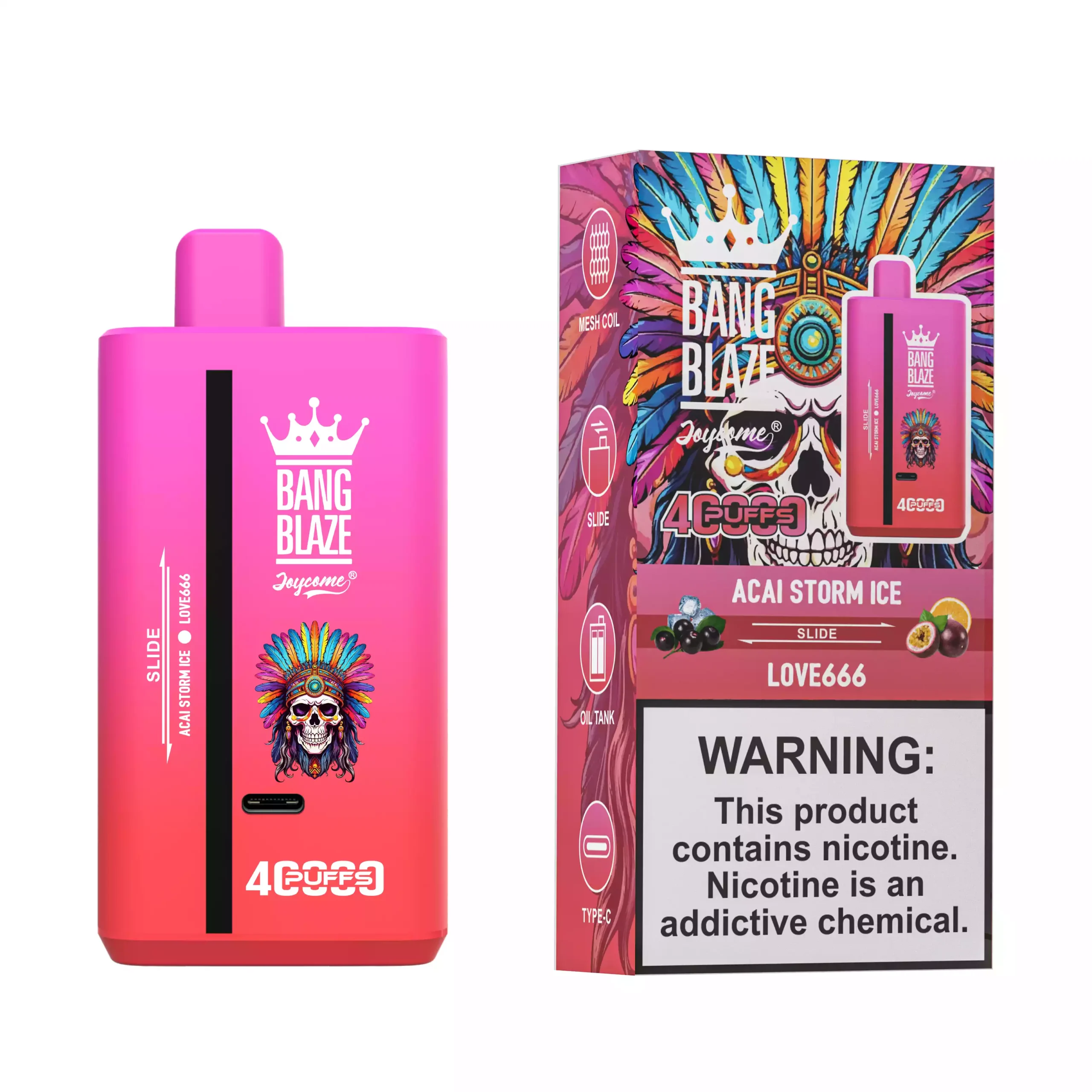 Bang Blaze Dual Smak, e-papieros dwa smaki, przełączanie smaków vape, podwójny liquid e-papieros - BANG BLAZE 40000 Puffs DSK041 Podwójny Smak Niski Nikotyna Zakup ...