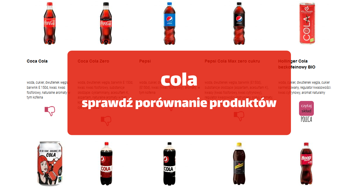 Zdjęcie porównujące małą puszkę napoju gazowanego z dużą 2-litrową butelką tego samego napoju, z wizualnymi wskazówkami cenowymi sugerującymi oszczędność na większym opakowaniu.