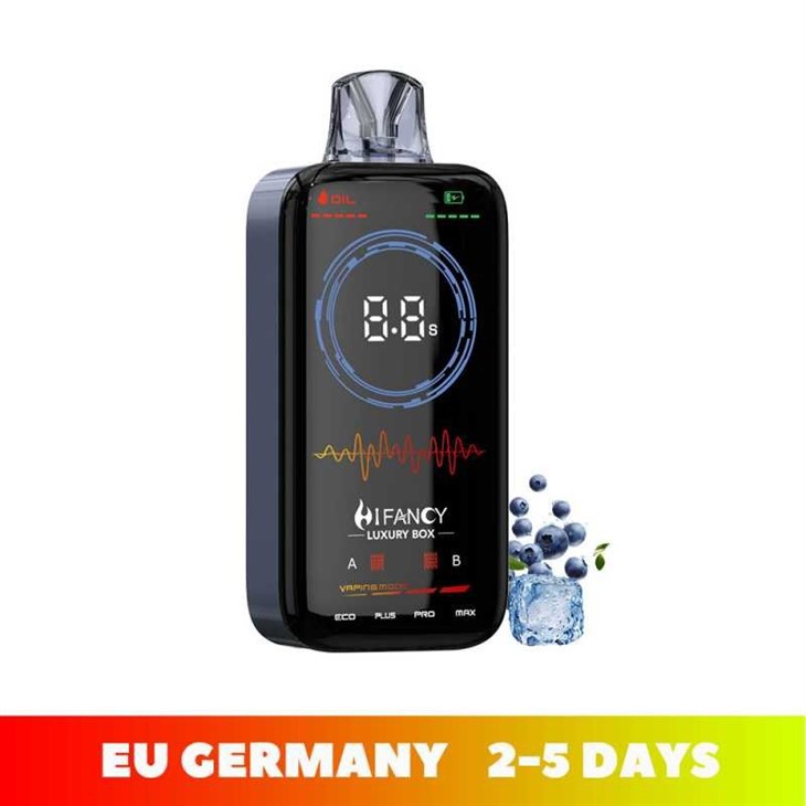 Hifancy ekran wskaźnik baterii, procent baterii vape, e-papieros z wyświetlaczem, ładowanie Type-C - Chiny Dostosowane HIFANCY LUXURY BOX 18000 Puffs Vape Producenci ...