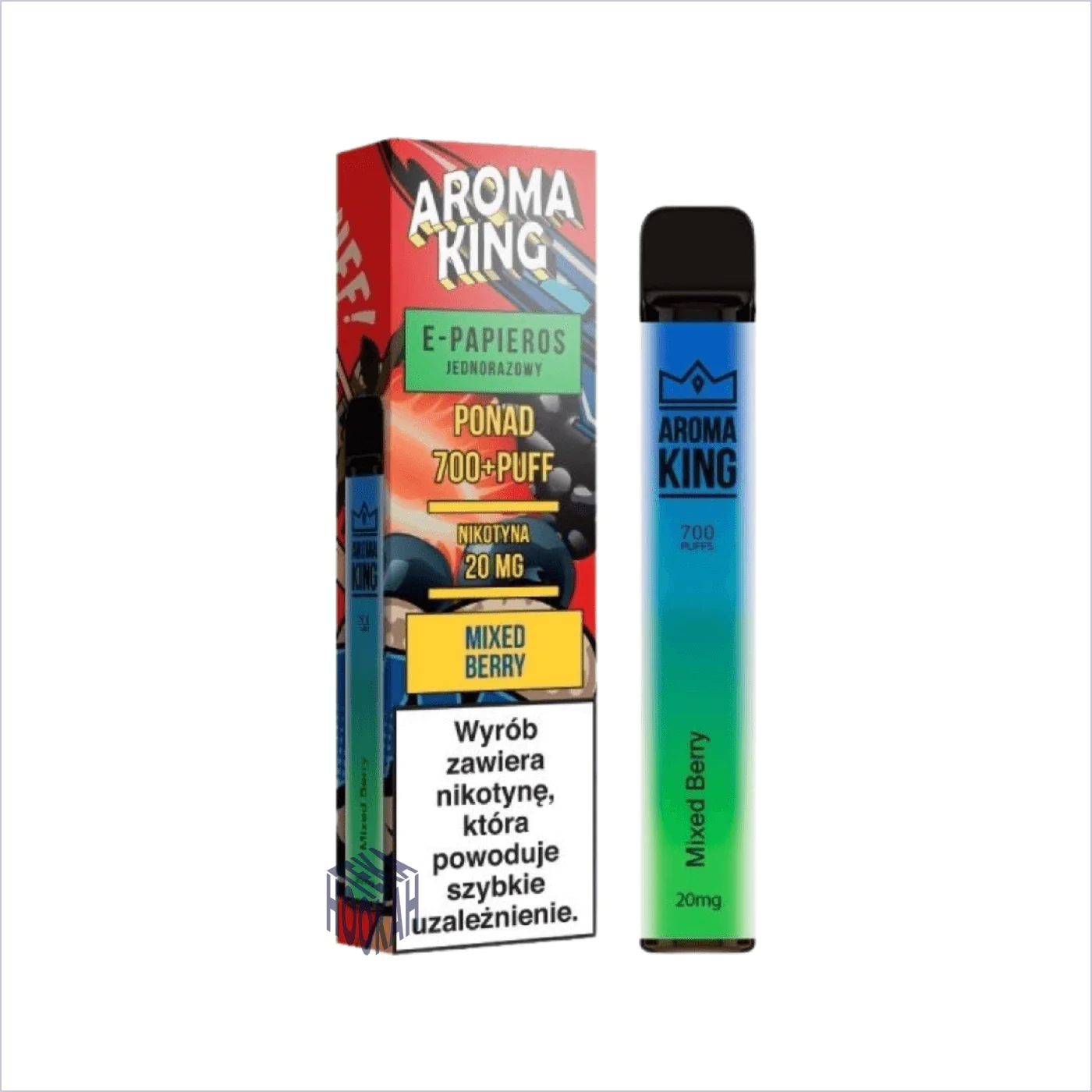 Porównanie smaków vape, tabela cech jednorazówek, Mixed Berries vs Mr Blue grafika, infografika porównawcza, wykres smaków e-papierosów - E-Papieros Aroma King 700 Mixed Berry – Hookahteka