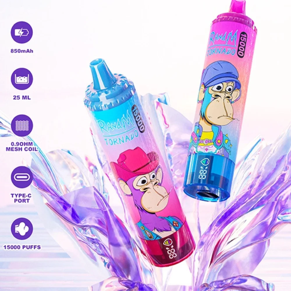 RandM Tornado 15000, e-papieros RandM Tornado, RandM Tornado vape - RandM Tornado 15000 Puffs 0% 2% 3% 5% Nicotine Bulk Buy Disposable ...