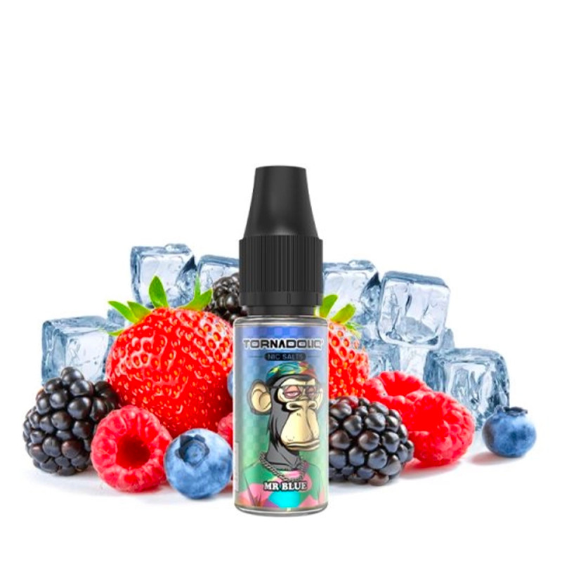 Mr Blue vs Blue Razz porównanie, różnica smaków vape, e-liquid wytrawny słodki, niebieska malina vs owoce leśne - Mr Blue e-liquid - Tornadoliq | Fruity Blend & Icy Freshness