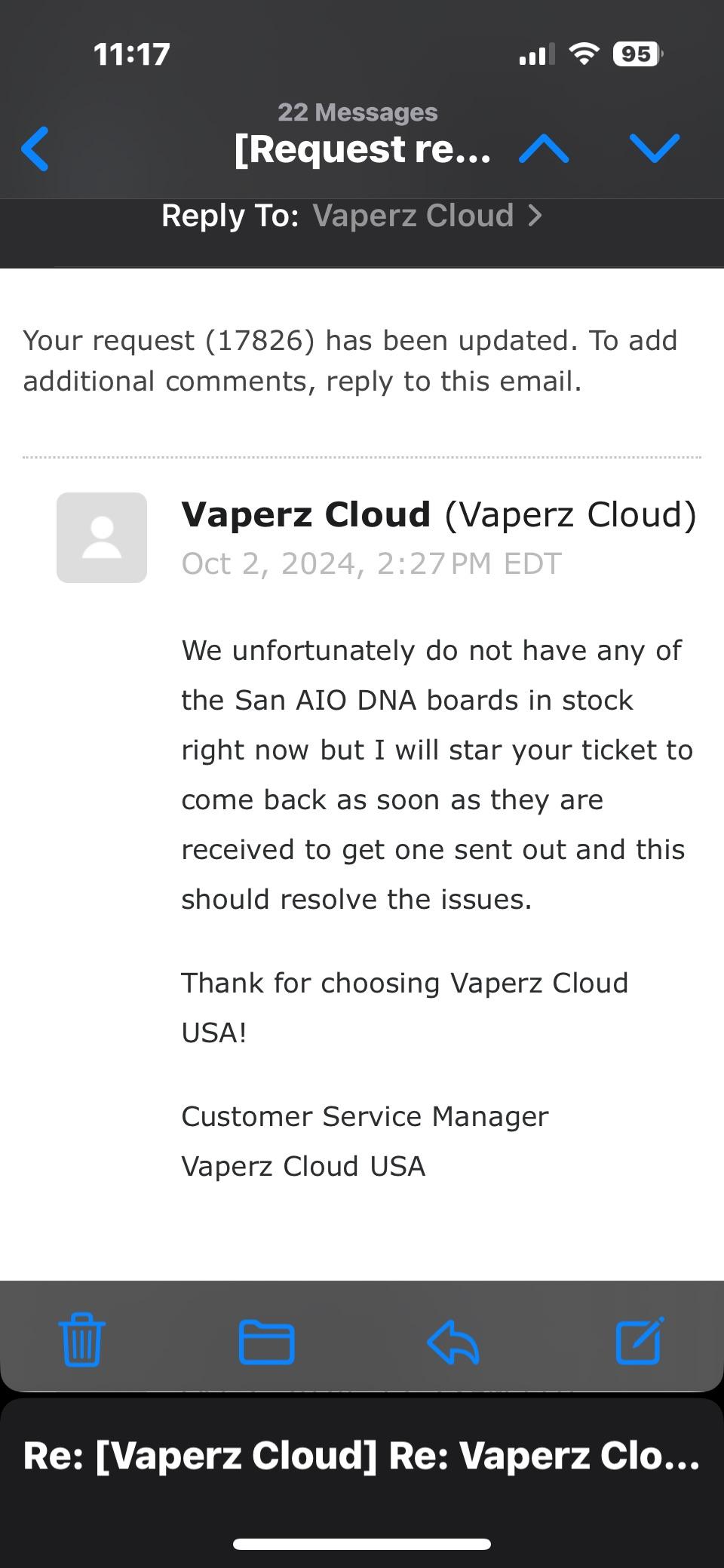 brak kontaktu obsługa klienta vape, radiowa cisza infolinia, zirytowany vaper bez odpowiedzi, klient czeka na informację o paczce - Warning- VaperzCloud Customer service has gone to s*** & they no ...