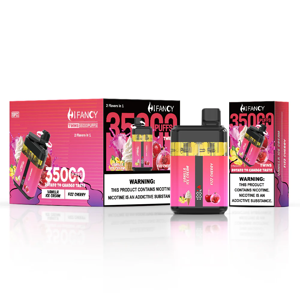 e-papieros dual smak przełącznik, vape dwa zbiorniki, innowacyjny e-papieros Hifancy - EU Warehouse HIFANCY TWINS 35000 Puffs Disposable Vape Wholesale ...