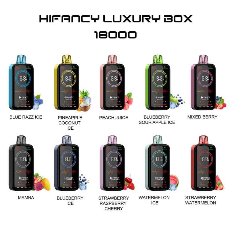 Hifancy - China Customized HIFANCY LUXURY BOX 18000 Puffs Manufacturers ...