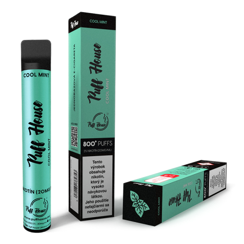 Osoba wapująca Hifancy Cool Mint, zmartwiony vaper, e-papieros miętowy obawa, vapowanie przyszłość - Puff House, Cool Mint 800+