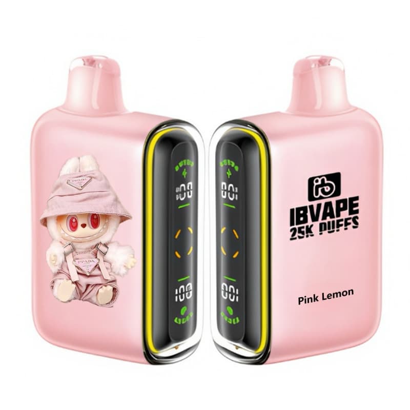 jaskrawy e-papieros jednorazowy, vape postacie kreskówek, e-papieros zabawkowy design, vape kształt bubble tea - Różowa Cytryna 25000 Puffów | Jednorazowy E-papierosy
