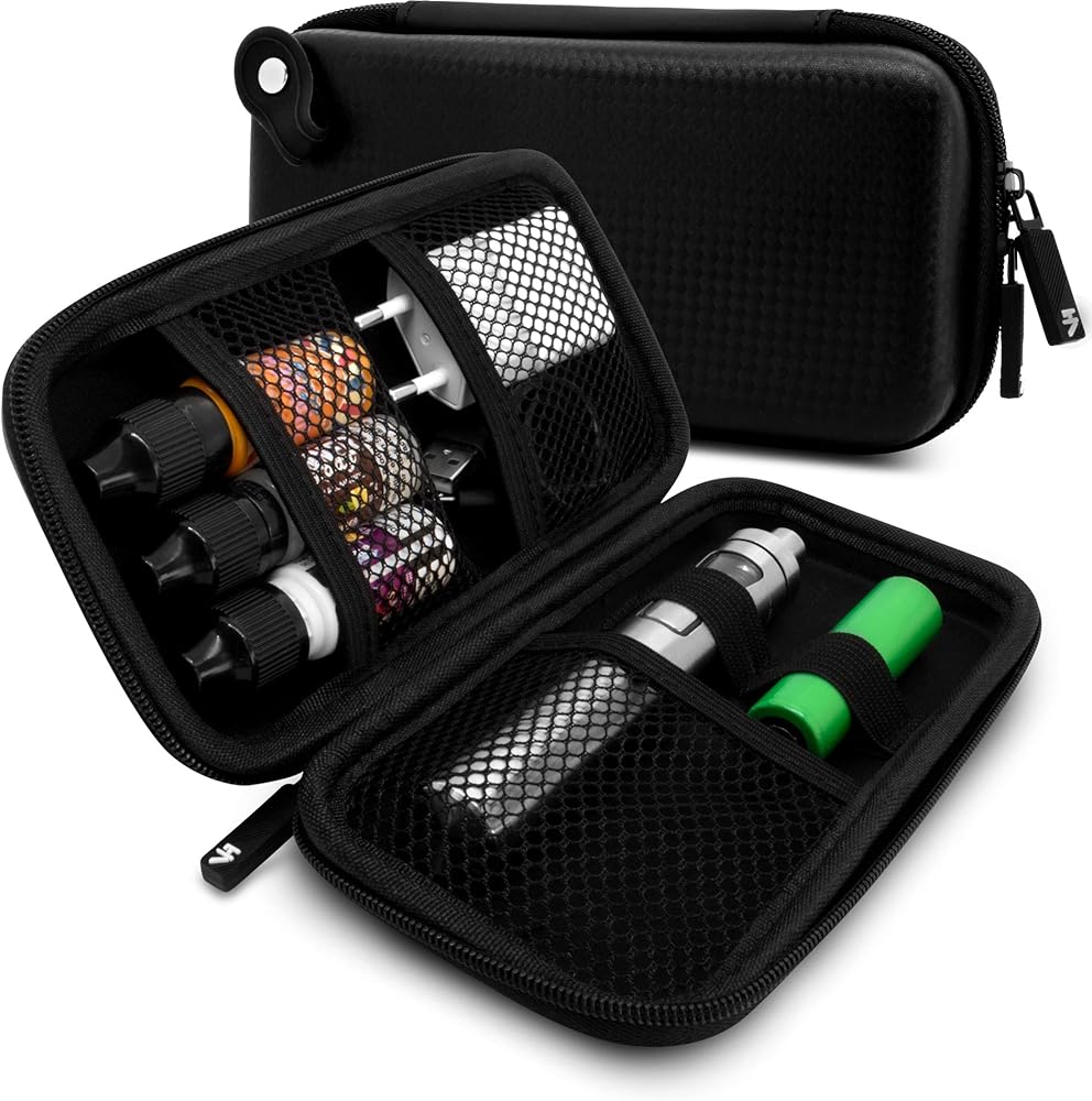plastikowy blister na vape, tekturowa wytłoczka e-papieros, opakowanie vape ekologiczne - VapeHero® Torba na e-papierosa | Etui Vape na liquidy i akcesoria w podróży  : Amazon.pl: Zdrowie i gospodarstwo domowe