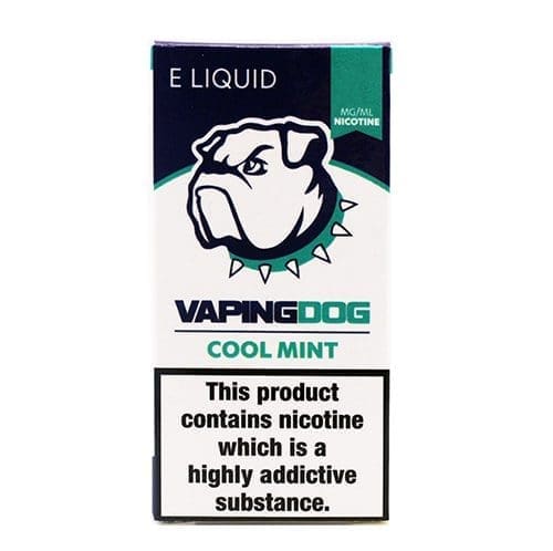 Vape 0mg mentol, e-papieros smak lodowy, liquid coolada, efekt chłodzenia vape - Vaping Dog Cool Mint 0mg - Scotvapes