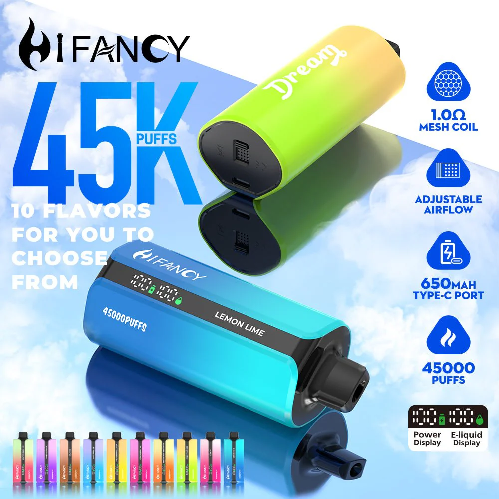 hifancy - EU Warehouse HIFANCY DREAM 45000 Puffs Disposable Vape Wholesale ...
