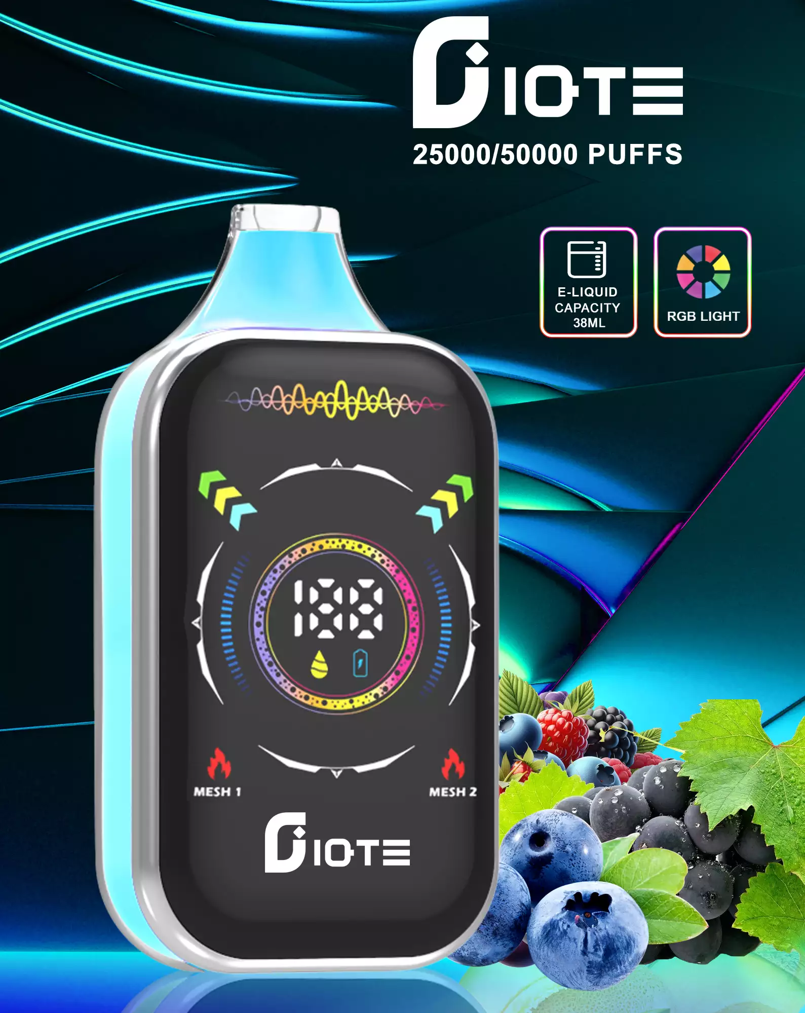 pułapka finansowa vape, marnowanie pieniędzy e-papierosy, kosztowny mały vape, niski stosunek cena do wydajności vape - IQTE 50000 Puffs Dual Mesh RGB Pełny ekran 0% 2% 5% Niska ...