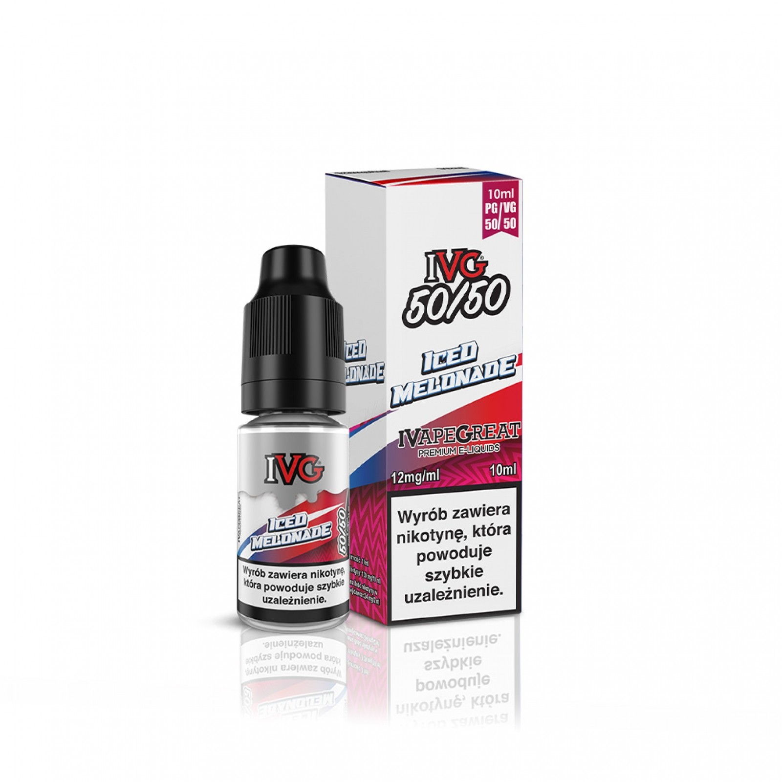 podatek od liquidu vape, akcyza na płyn do e-papierosa, gwóźdź do trumny vape, rosnące opłaty liquid - Liquid do e-papierosa IVG 50/50 Iced Melonade 10ml - strefajednorazowek.pl