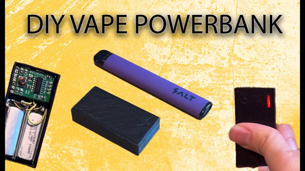 DIY power bank z jednorazówek, niebezpieczny power bank, Frankenstein electronics, prowizoryczny powerbank vape, ryzyko wybuchu baterii - I built an emergency POWERBANK out of an old VAPE