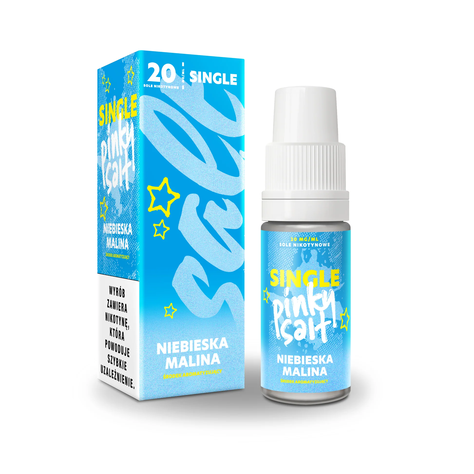 niebieska malina smak e-papieros, tron smaków vaping, korona lodu i cukru, Blue Razz symbol - Liquid Pinky Vape Salt Niebieska Malina – Juka Akcesoria Tytoniowe
