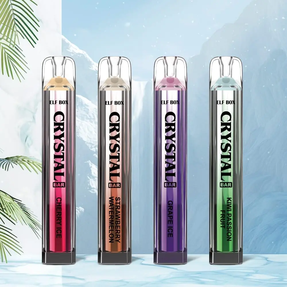 zepsuty e-papieros jednorazowy, Crystal Bar problem, vaping w Uberze zakaz, survival guide vape - ELF BOX CRYSTAL BAR 600 Puffs | 0%-5% nikotyna, jednorazowe vape ...