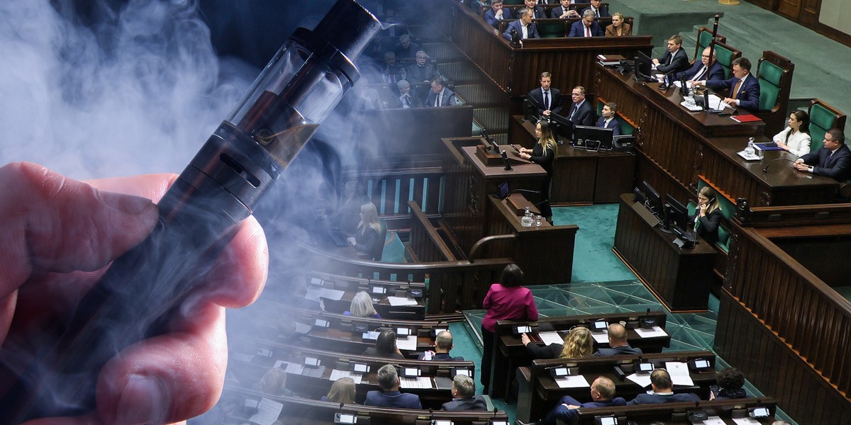 lobbing vaping Sejm, lobbyści wykresy akcyza, komisja sejmowa prezentacja danych, debata parlamentarna e-papierosy - Sejm: wojna o jednorazowe e-papierosy. W tle lobbing i miliardy ...