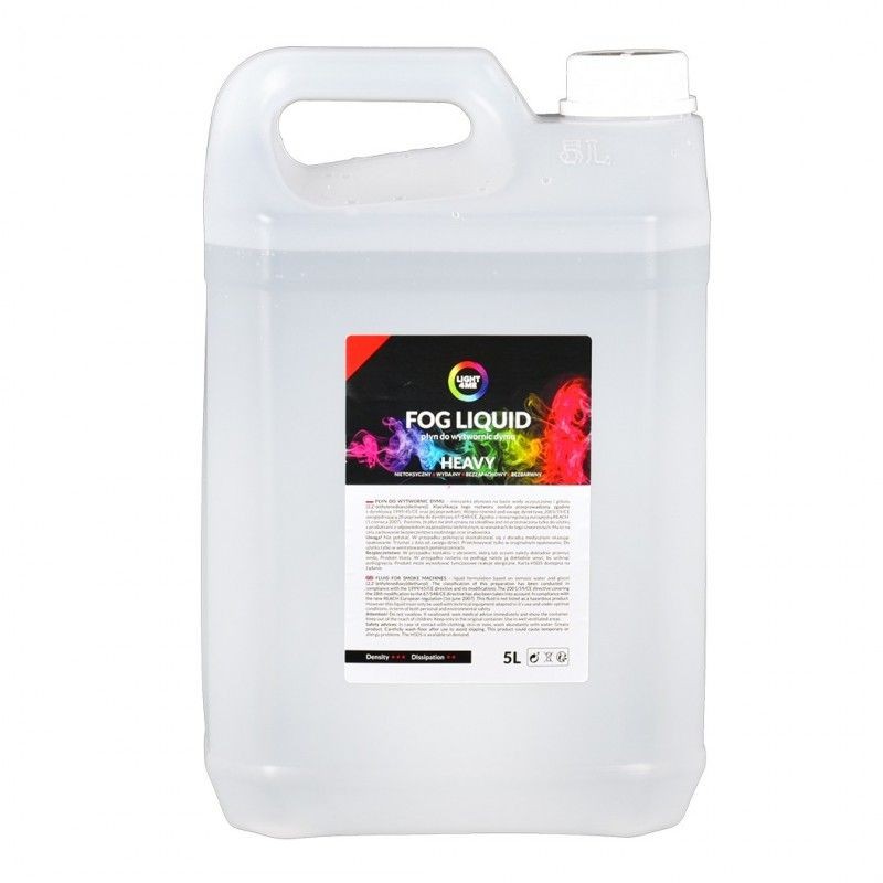 gęsty liquid e-papieros zimno, gliceryna roślinna miód, gęstnienie płynu, e-liquid - Light4me HEAVY LIQUID 5L płyn do dymu gęsty - ShowDMX