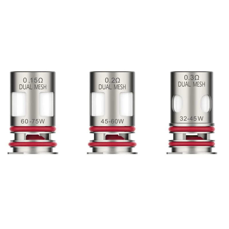 wewnętrzny widok dual mesh vape, przekrój e-papierosa dual mesh, dwie grzałki mesh wacie, budowa dual mesh coil schemat, podwójna siatka grzewcza - VAPORESSO GTX Dual Mesh - Pack de 5 Résistances – VAPEVO