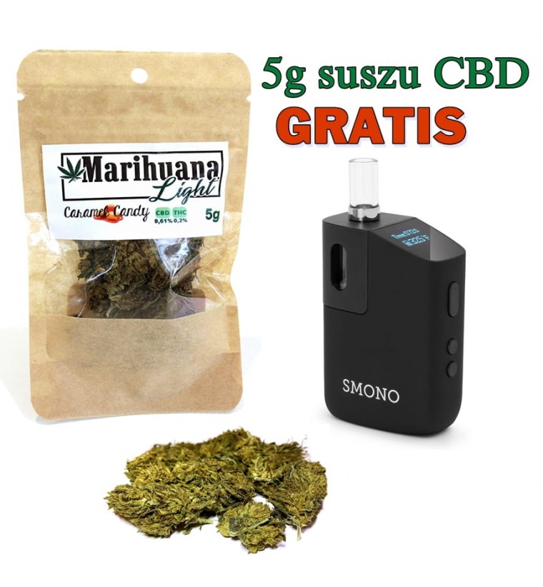 nowoczesny e-papieros smakowy, nastolatek vape słodki zapach, modny waporyzator młodzież - Waporyzator Smono 3.4 vape + 5g suszu gratis